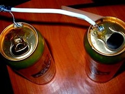 Антенна из пивных банок самодельная антенна